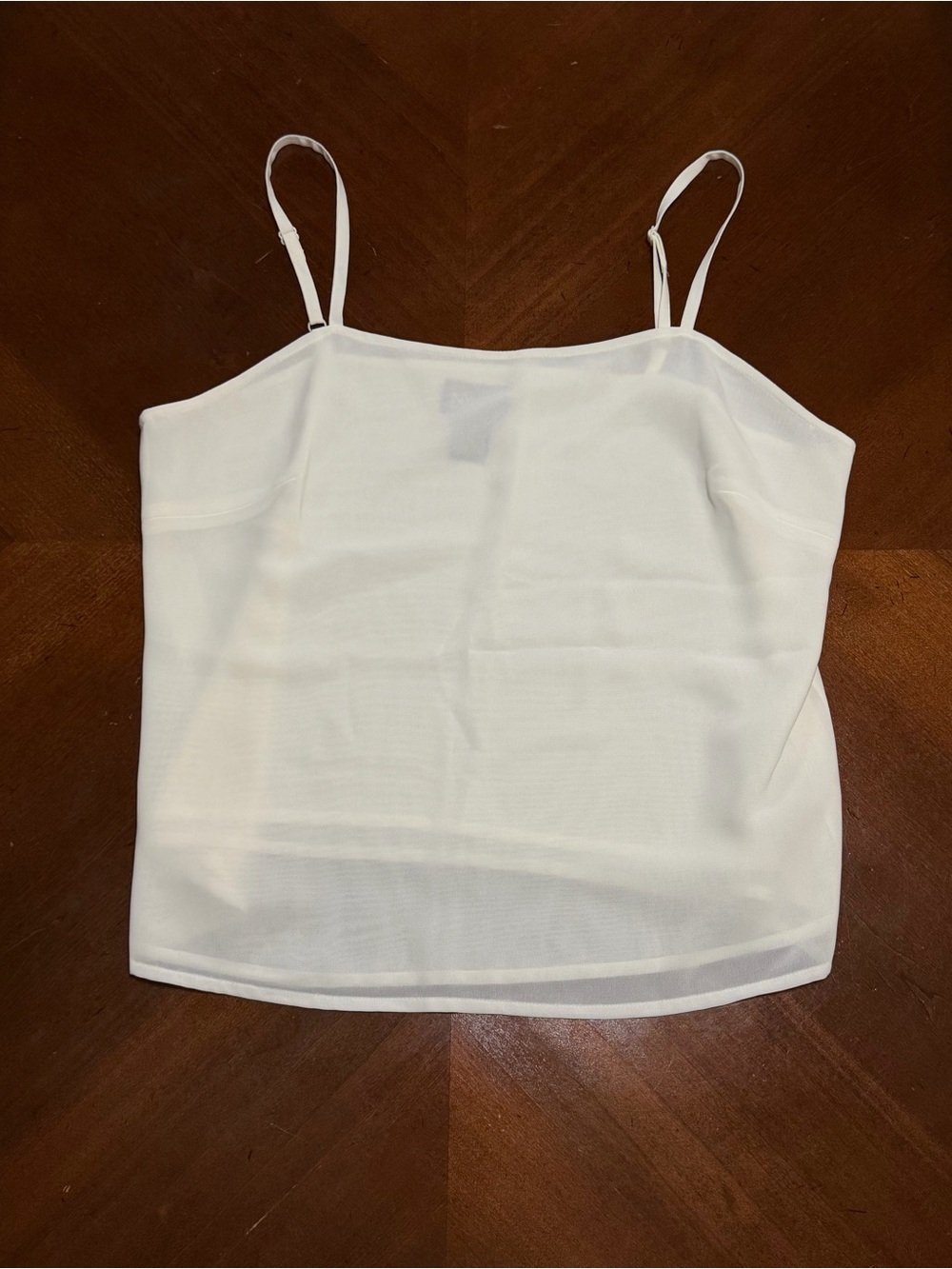 White Spaghetti Strap Camisole Tank Top - Classic Women's Top
